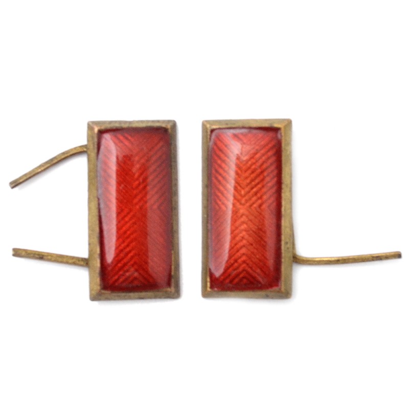 A pair of clip-on ties of the red army