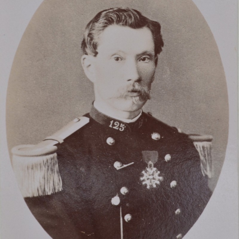 Photo of French officer with the Legion of honor