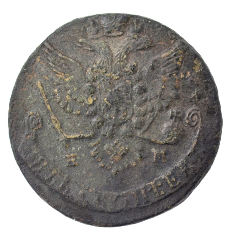 Coin 5 kopeek 1779, the transition type of the emblem