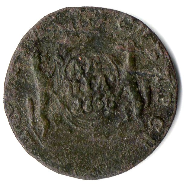 Siberian coin Denga 1766
