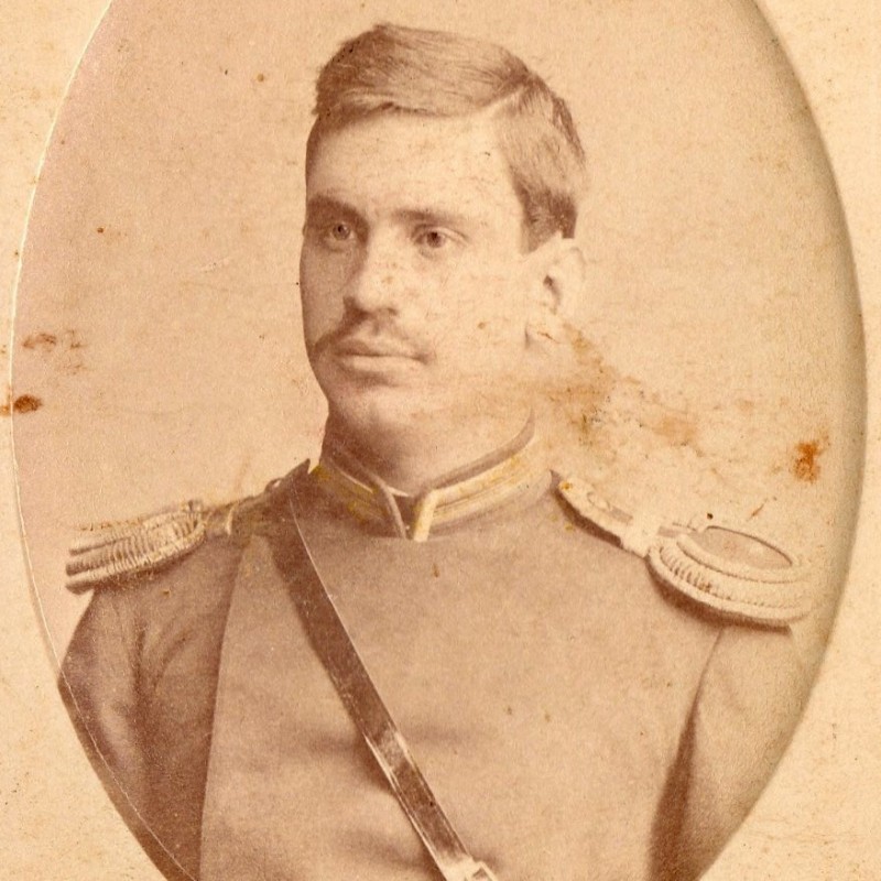 Photo of Lieutenant, including army infantry, 1887