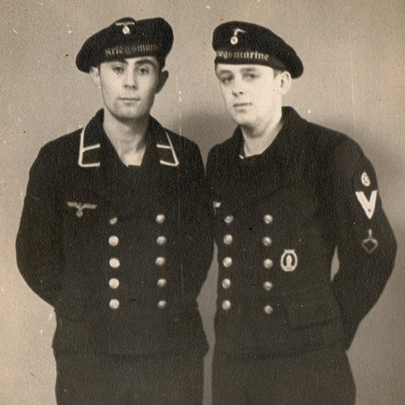 Photo of sailors from the minesweepers Kriegsmarine