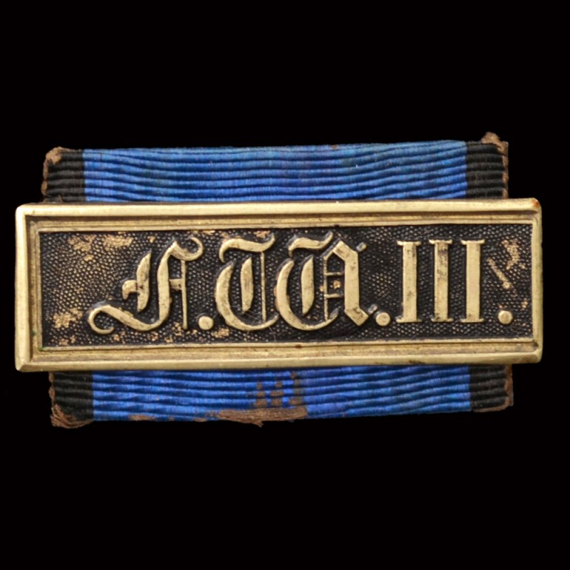 Prussian strap "For 15 years of service" in steel, 2 type