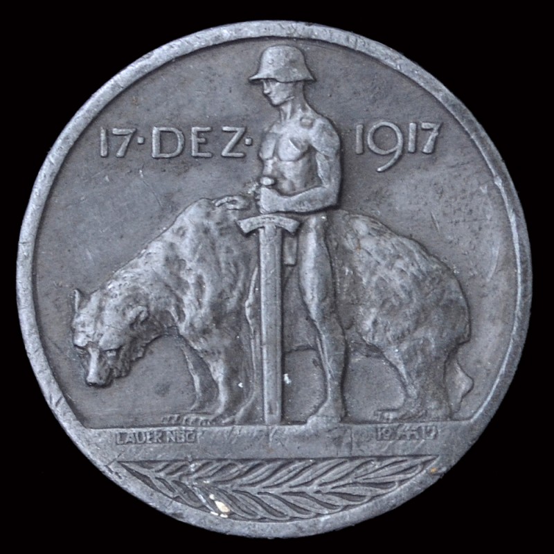 Medal commemorating the armistice between Germany and Russia 17 December 1917