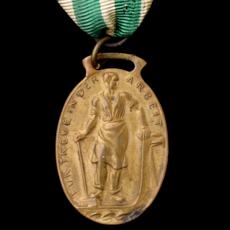 Saxony. The medal for work of Leipzig