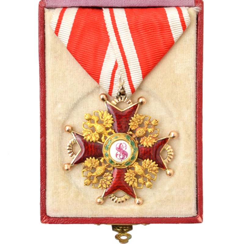 The sign of the order SV. Stanislaus 3rd degree in the case