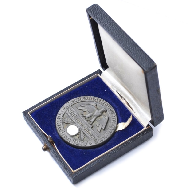Small silver medal of the "Blood and soil", Munich, 1937 