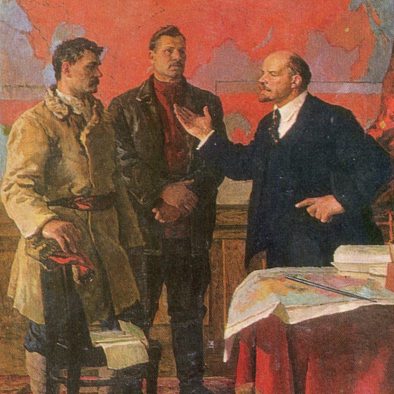 Postcard "Lenin in the Kremlin"
