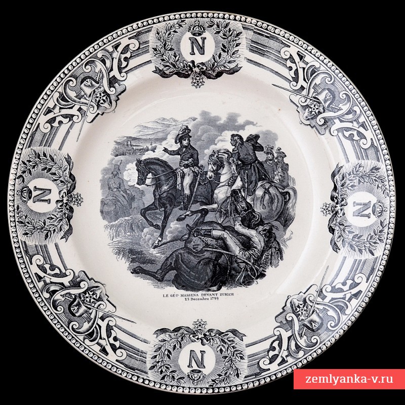 Plate with a portrait of General masséna