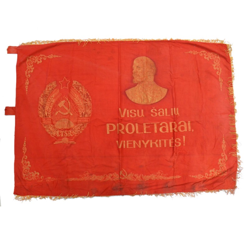 The banner of the socialist Lithuanian SSR