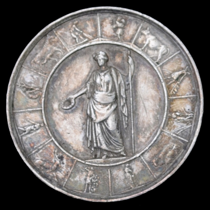 Prussia silver medal for merit in agriculture 1878-1902 gg