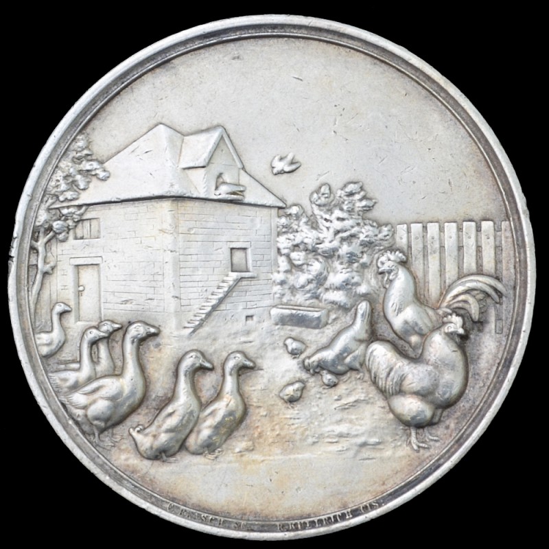 Prussia silver medal for merits in poultry 1921-33 SG
