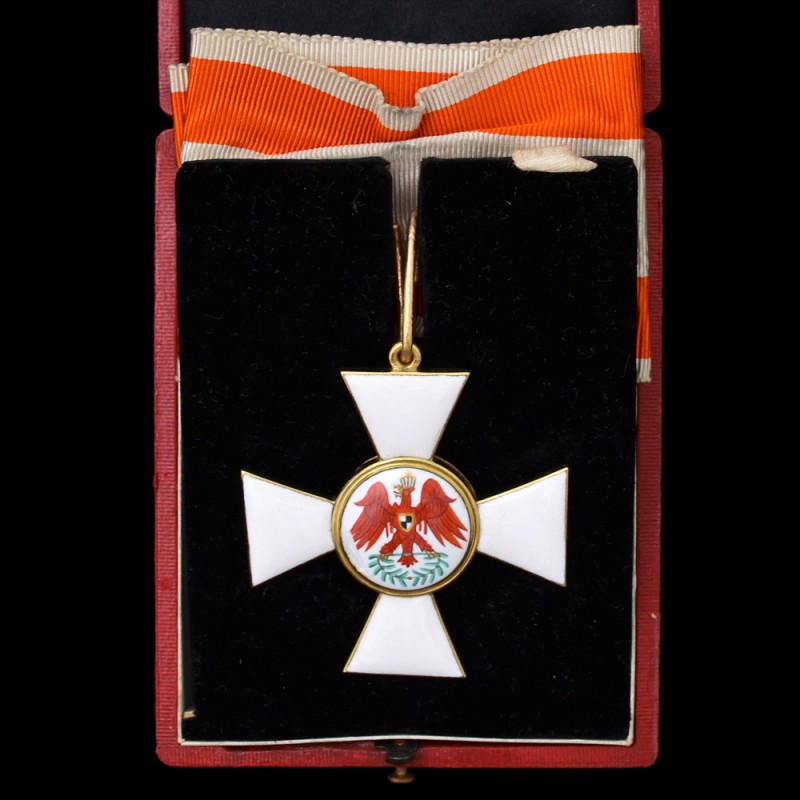 A Prussian order of the red eagle 2nd class with case