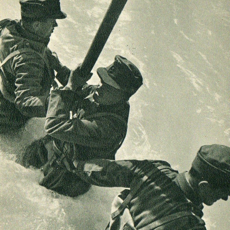 Postcard "Sappers working in the water"