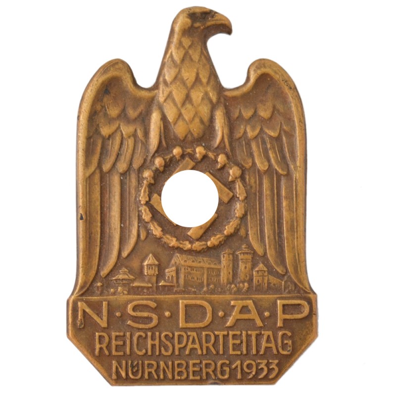 Honorary badge of the NSDAP party Congress in Nuremberg in 1933