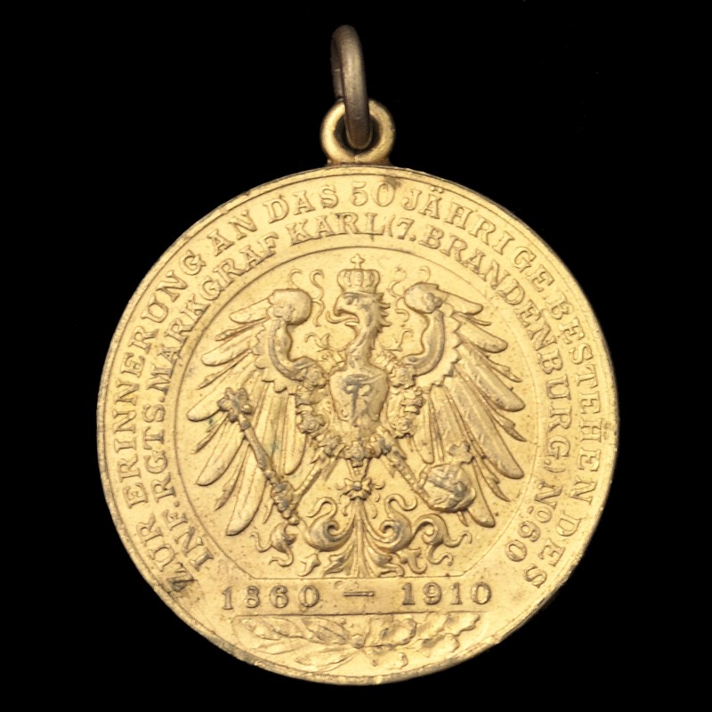 Medal for the 50th anniversary of the 7th Brandenburg infantry regiment Markgraf Karl No. 60