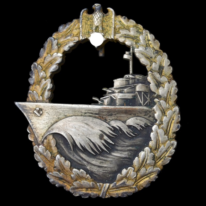 Qualification badge for the crews of the destroyers (Zerstorer-Kriegsabzeichen), B. H. Meyer 