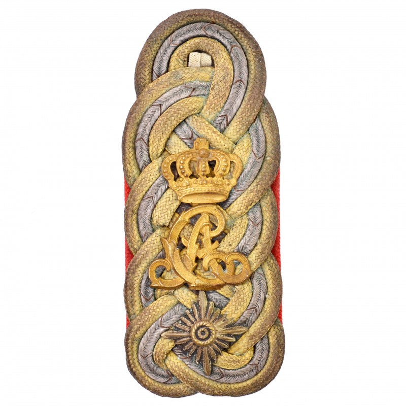 Single epaulet of the chief of the 5th Thuringian Grand Duke of Saxony Regiment No. 94