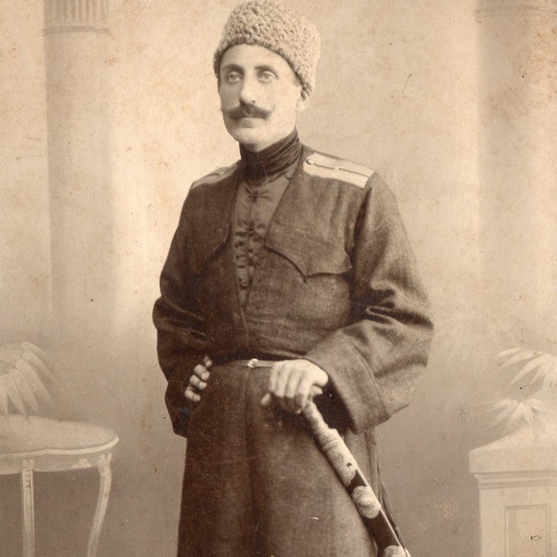 Photo of an officer of the Caucasian сossack troops