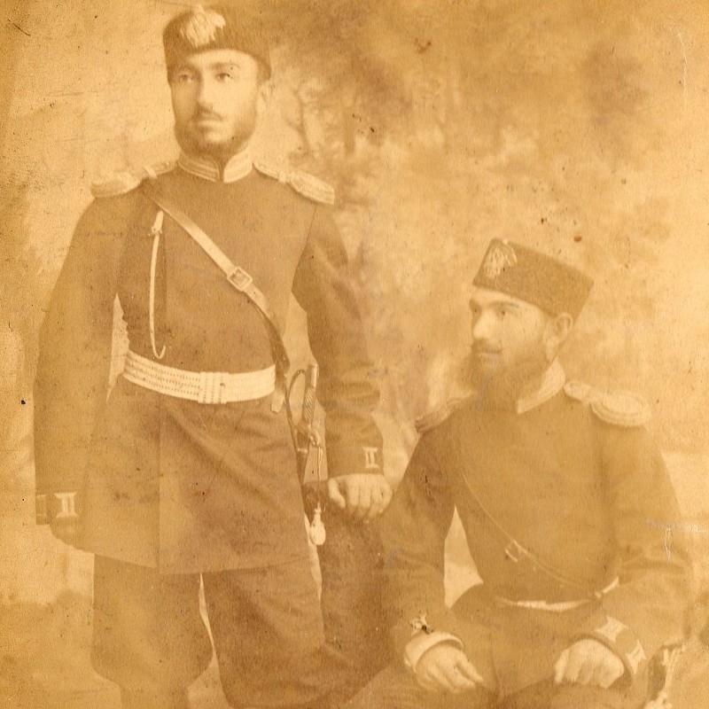 Photo of the chief officers of the 82nd Dagestan infantry regiment