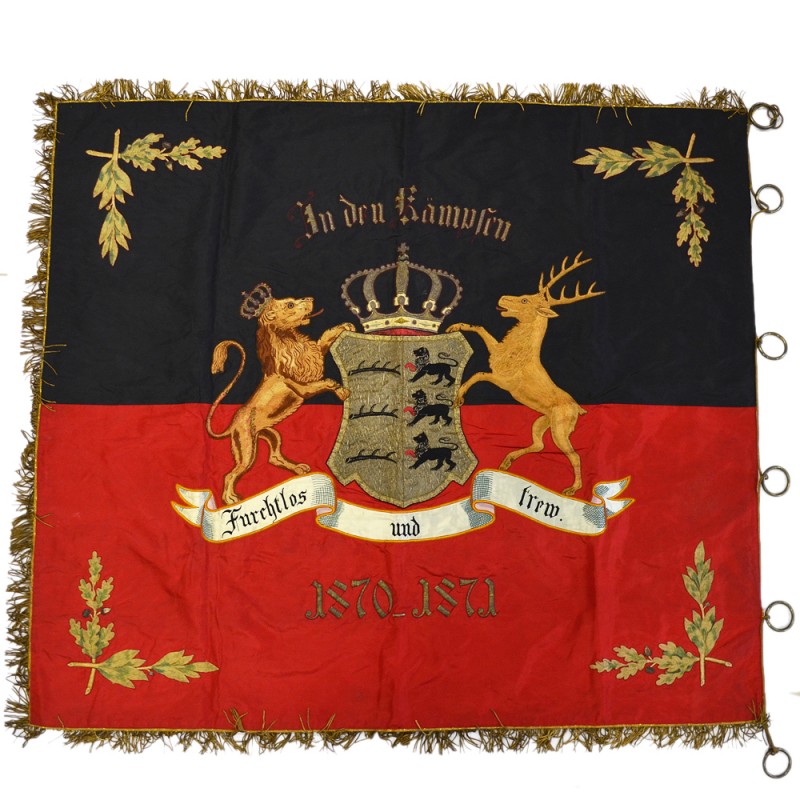 Banner of the Union of Veterans of the Franco-Prussian War of 1870-71 Württemberg