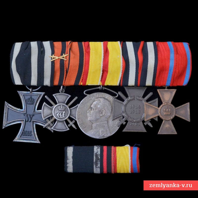 Württemberg officer's award pad, complete with spangle