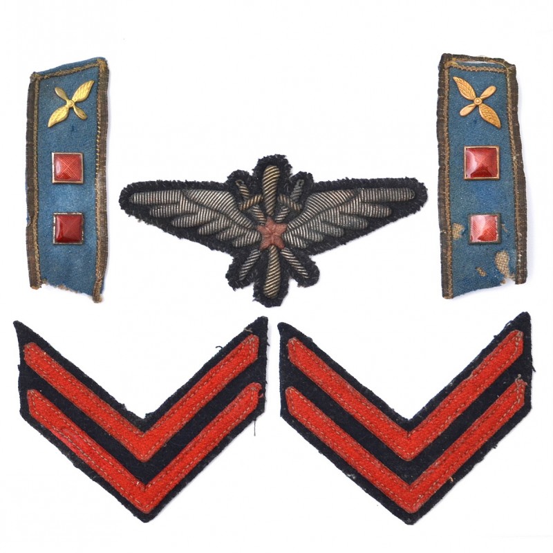 Set of insignia on the French Lieutenant of the red army air force sample 1935