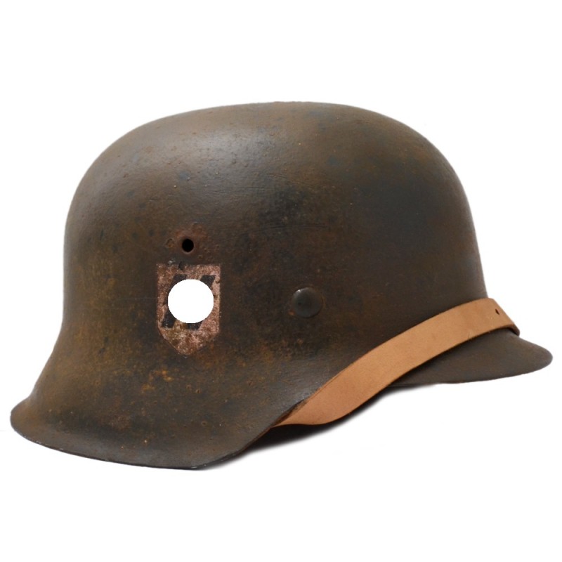 M42 helmet with SS decal, in camouflage color