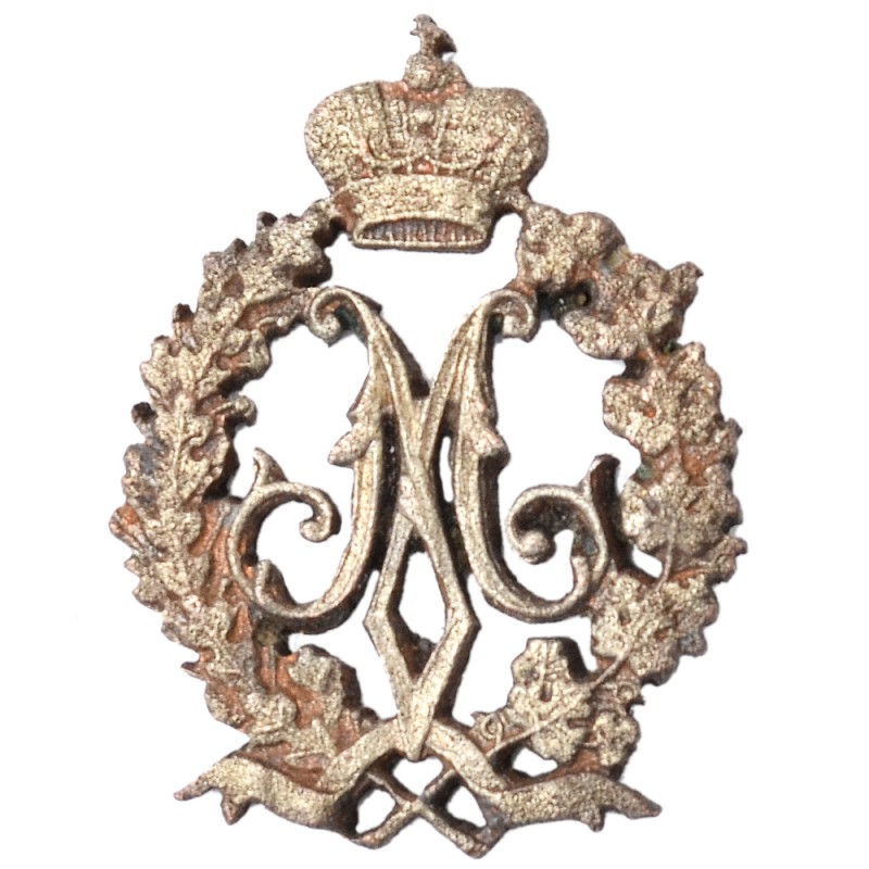 Cap badge of the Department of Institutions of the Empress Maria 