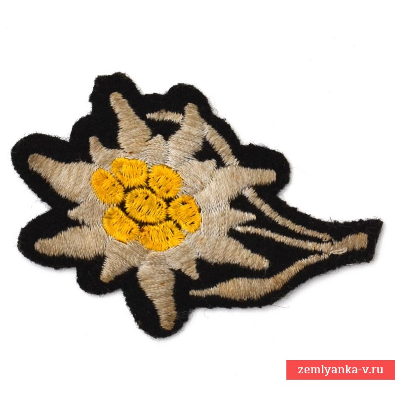 Patch on the cap of the SS mountain ranger units