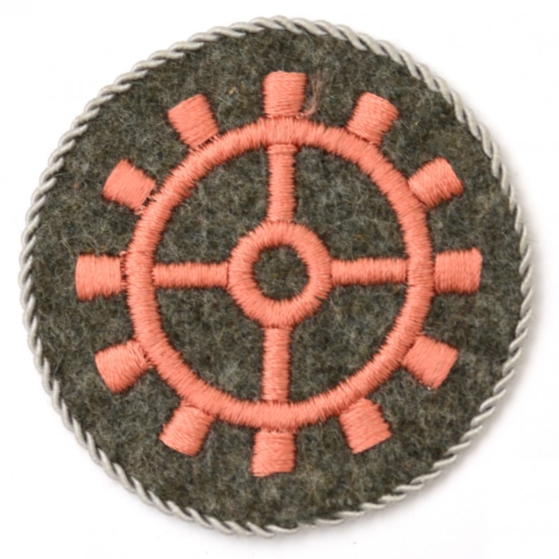 Sleeve patch of a non-commissioned officer mechanic of Wehrmacht tank units