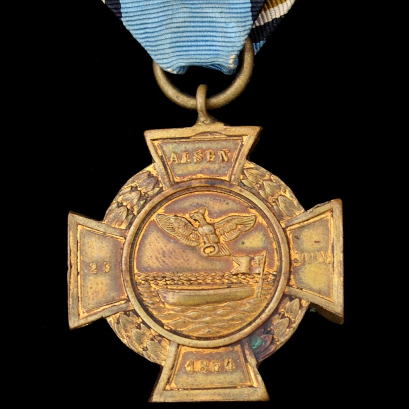 Prussian Cross to the participants of the capture of fr. Alzen, on the tape for reservists