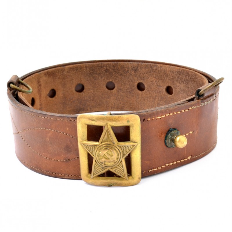 Belt from the leather officer's equipment of the Red Army of the sample of 1935