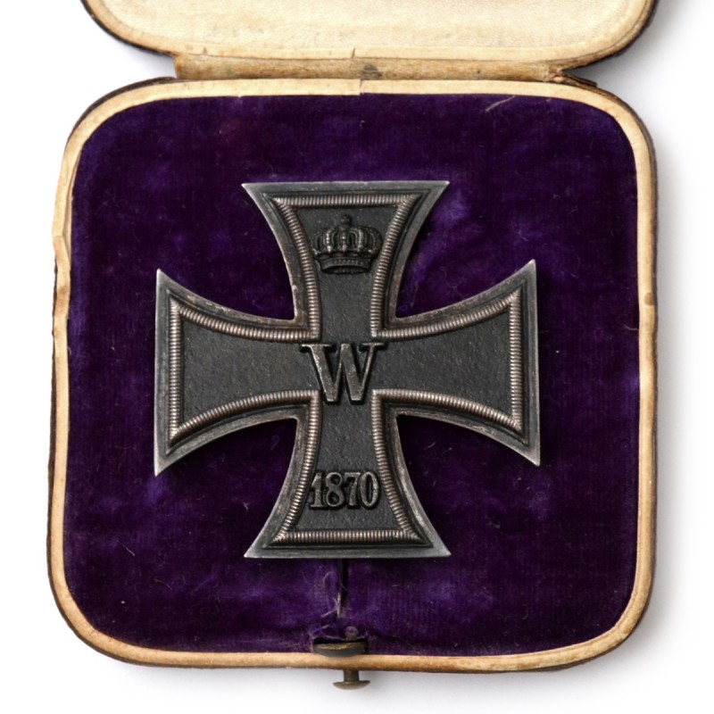 Iron Cross of the 1st class of the 1870 model in a case