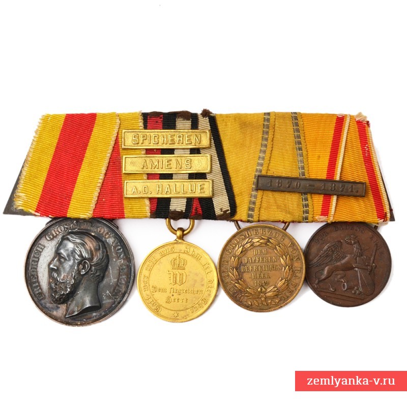 Award pad of a Badenz veteran of the war of 1870-71