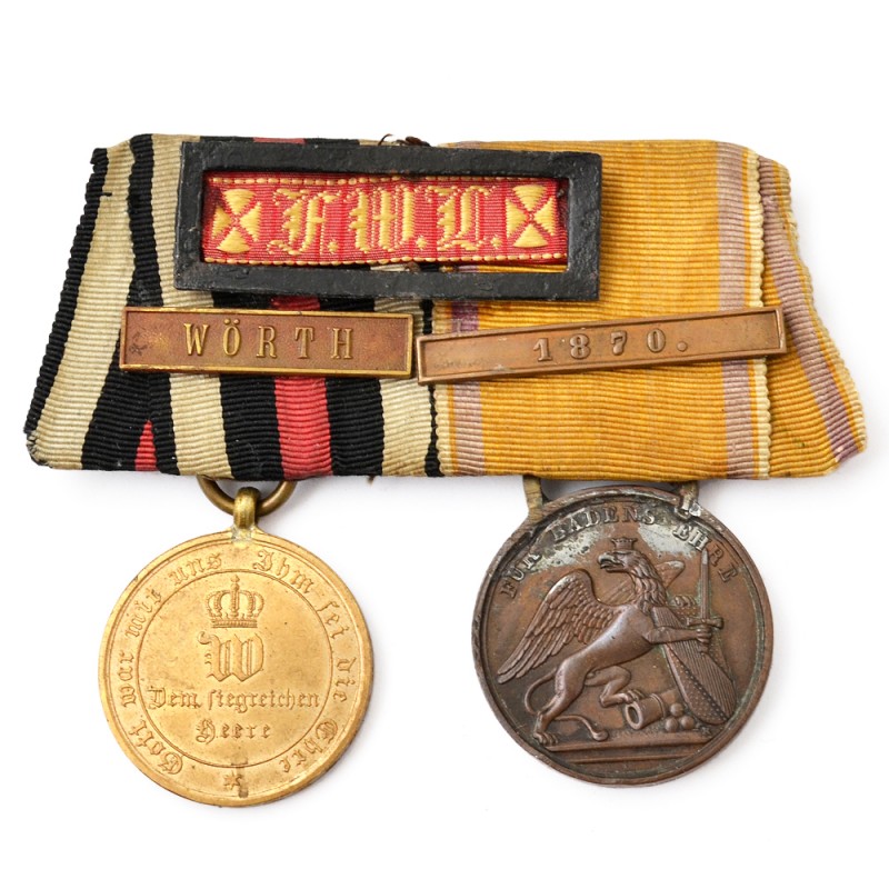 Award pad of a Badenz veteran of the war of 1870-71