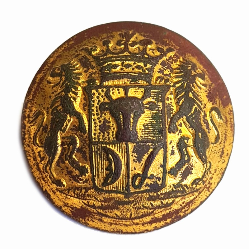 Large livery button with the coat of arms of the Vremeyev nobles