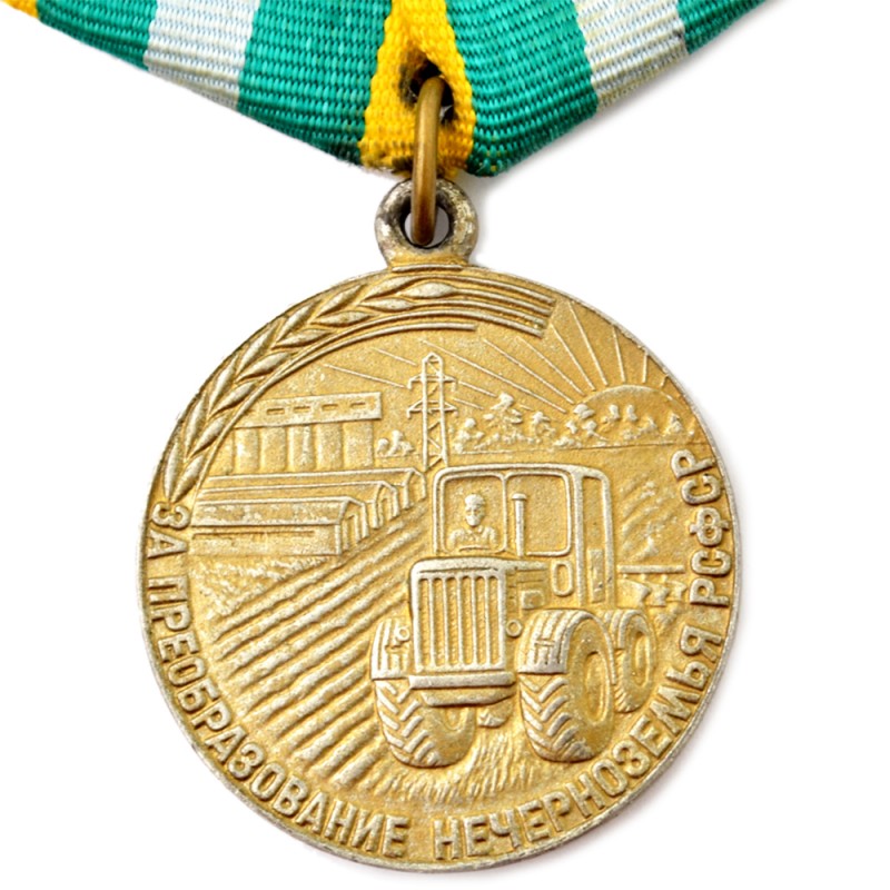 Medal "Transformation of the Non-Chernozem region of the RSFSR", copy
