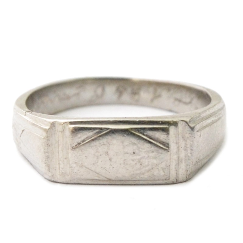 Silver ring of a German soldier
