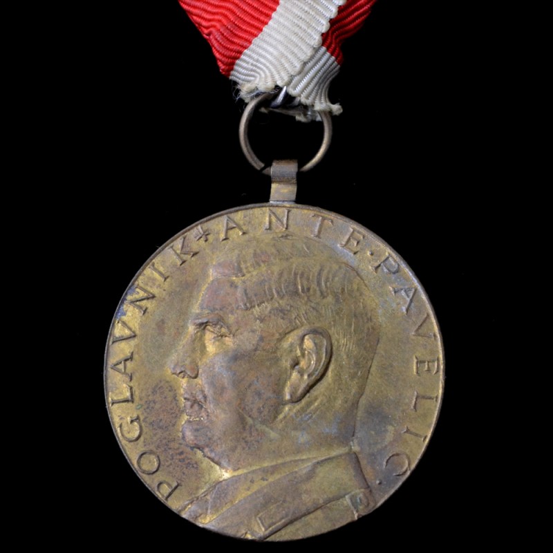 Croatian Ante Pavelic Medal "For Bravery", degree in gold