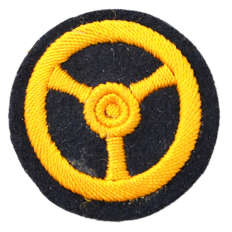 Patch on the pea jacket of a sailor of the Kriegsmarine automobile service