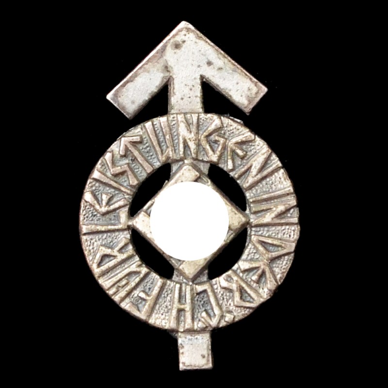 Sports badge of the Hitler Youth, degree "in silver", miniature