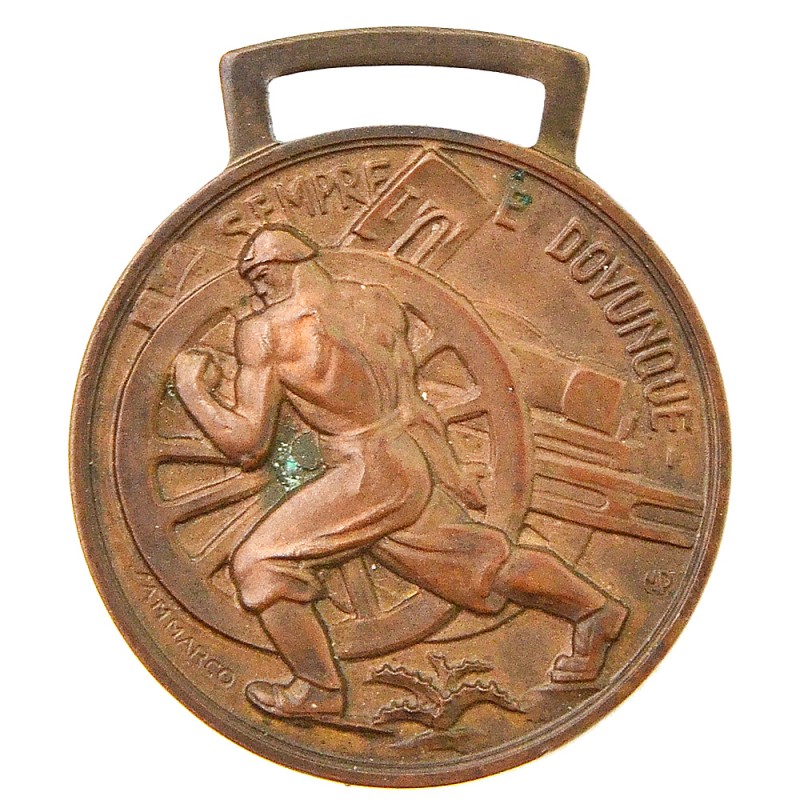 Commemorative medal of the participant of the artillery shooting competition in Palermo, 1939