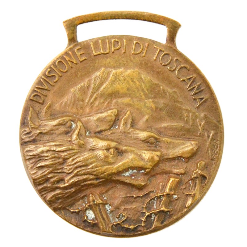 Italian commemorative medal of the division "Wolves of Tuscany"