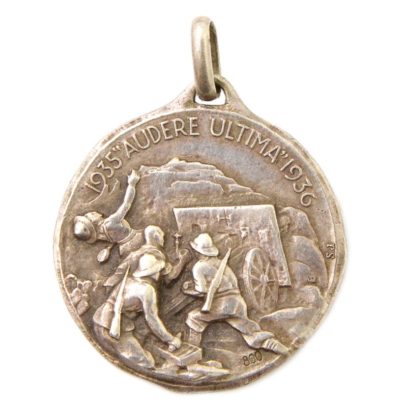 Medal of the participant of the Ethiopian campaign of 1935-36 as part of the 12th Artillery regiment, for officers