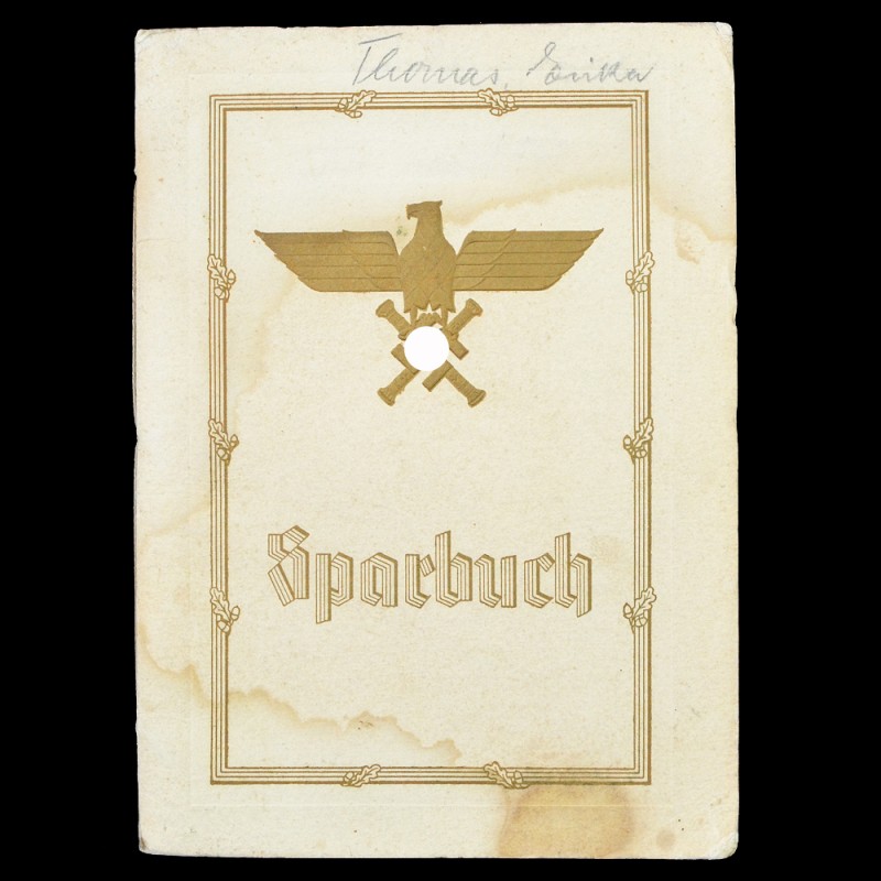 Certificate for 1000 marks to the son of the deceased pilot from G. Goering
