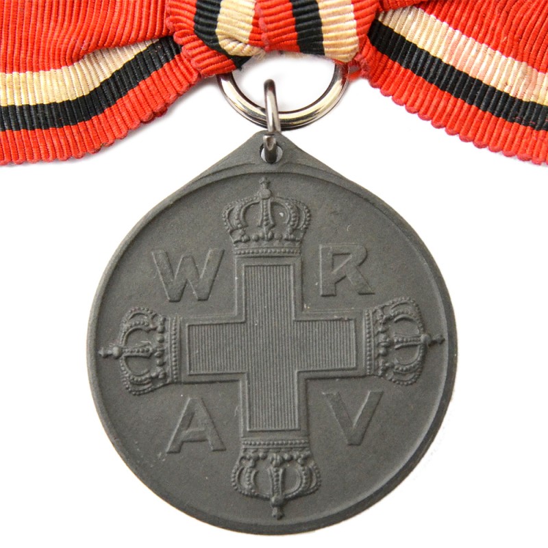 Prussian Red Cross medal of the 3rd class on a bow