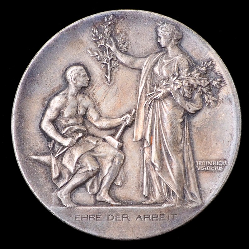 Unbearable Medal for long - term service in the Industrial Union of Bavaria