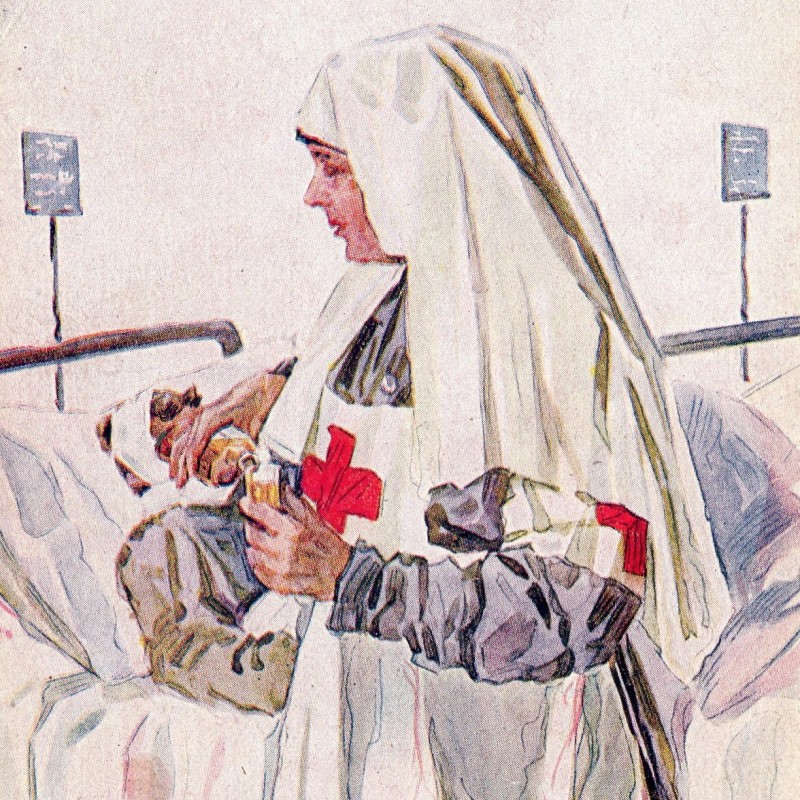 Postcard "Sister of Mercy"