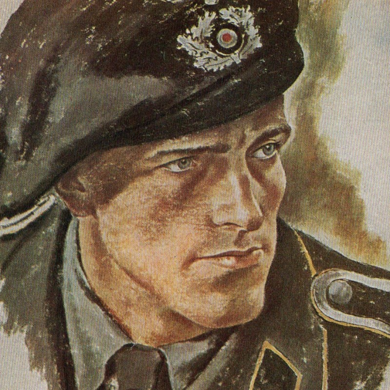 Postcard "Tank scout"